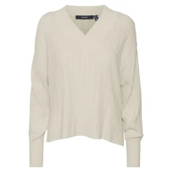Pull over manches longues col V Femme VERO MODA