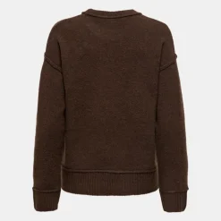 Pull épuré maille hazel col rond Femme ONLY