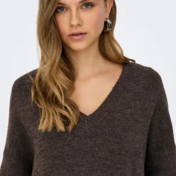 Pull regular talio col v manches longues Femme ONLY