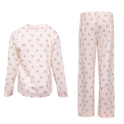 Pyjama fleuri poche brodée Femme LULU CASTAGNETTE