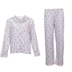 Pyjama fleuri poche brodée Femme LULU CASTAGNETTE