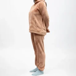 Pyjama polaire à capuche avec broderie Femme LULU CASTAGNETTE