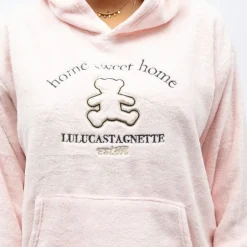 Pyjama polaire à capuche avec broderie Femme LULU CASTAGNETTE