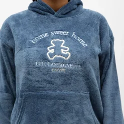 Pyjama polaire à capuche avec broderie Femme LULU CASTAGNETTE