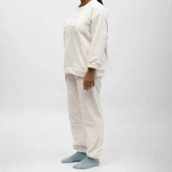 Pyjama polaire doux col rond pantalon regular Femme LULU CASTAGNETTE