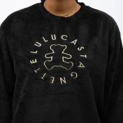 Pyjama polaire doux col rond pantalon regular Femme LULU CASTAGNETTE