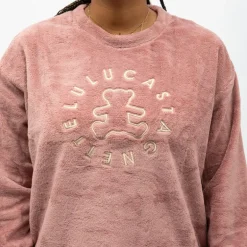 Pyjama polaire doux col rond pantalon regular Femme LULU CASTAGNETTE