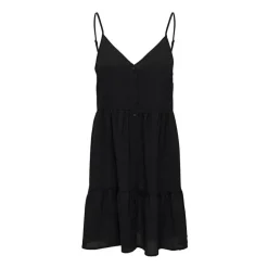 Robe à bretelles courte noir fluide Femme ONLY