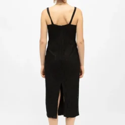 Robe à bretelles midi décolleté ruken avec fente Femme LA PETITE ETOILE