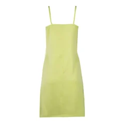 Robe à bretelles verte bandes latérales Femme ADIDAS