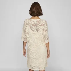 Robe à dentelles Lorna manches 3/4 birch Femme VILA