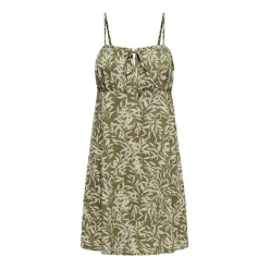 Robe à fines bretelles ajustée à imprimé Femme ONLY