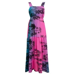 Robe ana à bretelles imprimé tropical Femme HOLLY AND JOEY