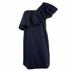 Robe asymétrique courte de cocktail avec grand volant Femme TOMMY HILFIGER