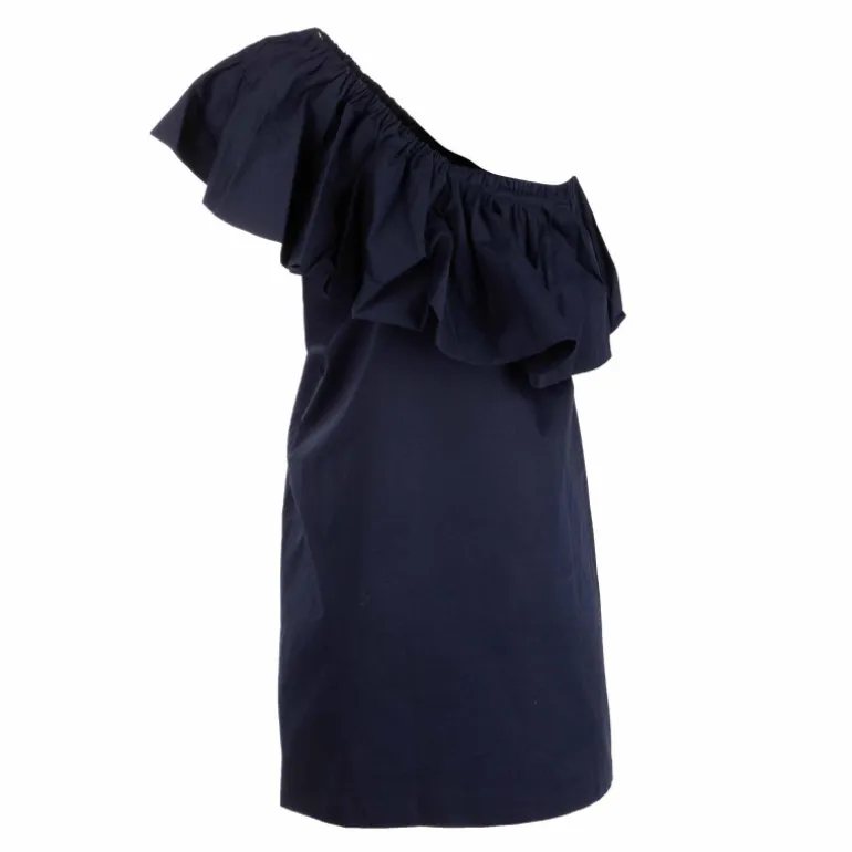 Robe asymétrique courte de cocktail avec grand volant Femme TOMMY HILFIGER