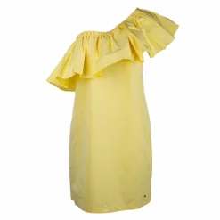 Robe asymétrique courte de cocktail avec grand volant Femme TOMMY HILFIGER