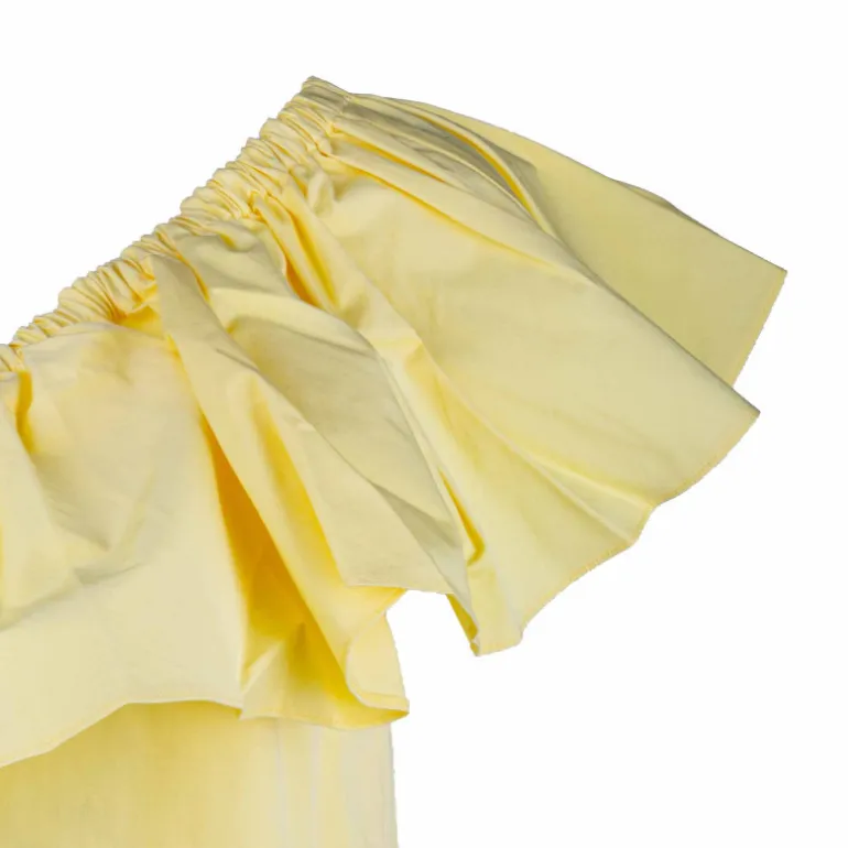 Robe asymétrique courte de cocktail avec grand volant Femme TOMMY HILFIGER