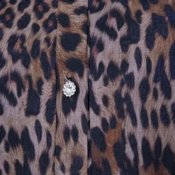 Robe boutons bijoux imprimé léopard Viva Femme HOLLY AND JOEY