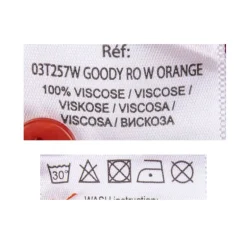 Robe chemise longue orange Femme DEELUXE 74