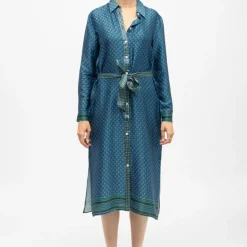 Robe chemise mi longue romy imprimé graphique Femme LA PETITE ETOILE