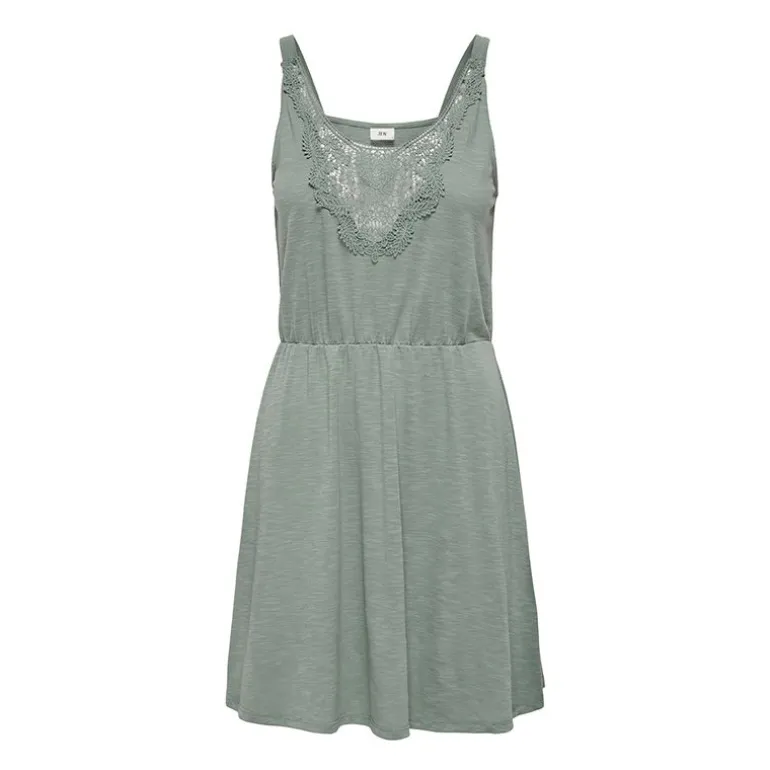 Robe cintrée à la taille avec décolleté à dentelle Femme JDY