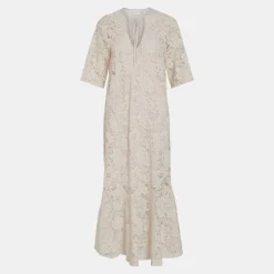 Robe col v longue Nalina 3/4 Rosewater Femme VILA