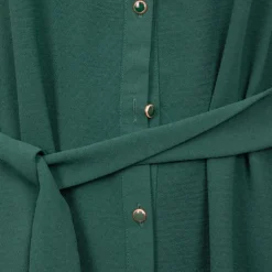 Robe col V vert Rea manches longues Femme LA PETITE ETOILE