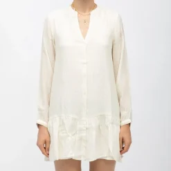 Robe courte à rayures roselia col V Femme LA PETITE ETOILE