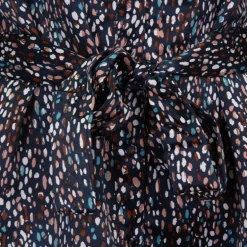 Robe courte Attila à motifs manches à nouer Femme DEELUXE 74