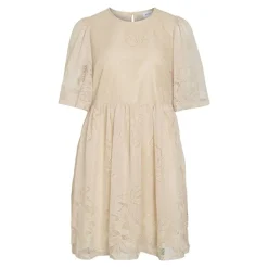 Robe courte dentelle kayle manches 3/4 black Femme VILA