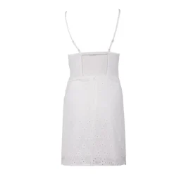 Robe courte droite dentelle à bretelle Rindra Femme LA PETITE ETOILE