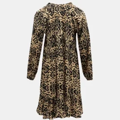 Robe courte imprimée col V à volants Femme DEELUXE 74