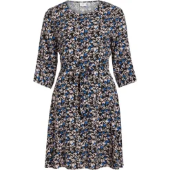 Robe courte manches 3/4 imprimée floral Femme VILA
