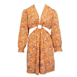 Robe courte marty décolletée fleuri à nouer Femme ANTIK BATIK