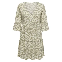 Robe courte motif imprimée manches 3/4 Femme JDY