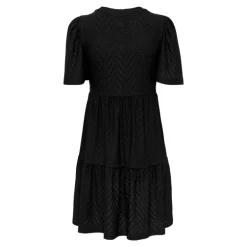 Robe courtes manches courtes trapèze ajouré uni Femme JDY