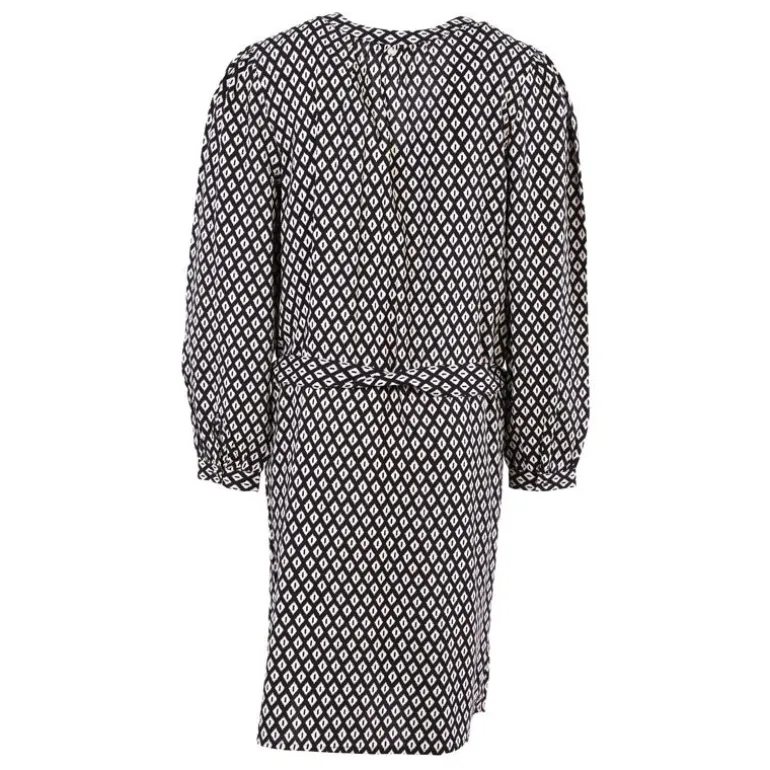 Robe dayia imprimé graphique noir et blanc Femme DEELUXE 74