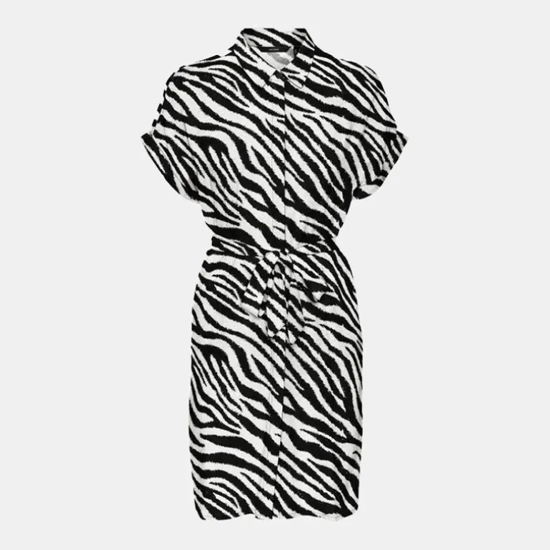 Robe imprimé zèbre manches courtes Femme VERO MODA