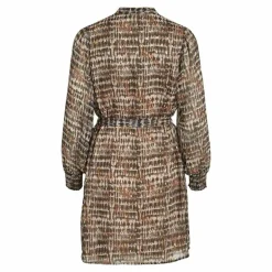 Robe légère imprimée marron Femme VILA