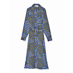 Robe linea bleue retro Femme LA PETITE ETOILE