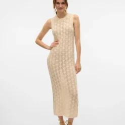 Robe longue brodée Verena sans manches Femme VERO MODA