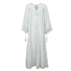 Robe longue caftan hita col V Femme ANTIK BATIK