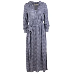 Robe longue col chemise niko imprimé géométrique Femme LA PETITE ETOILE