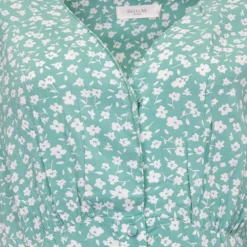 Robe longue col V gloria avec imprimé fleurs Femme DEELUXE 74