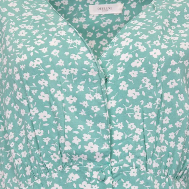 Robe longue col V gloria avec imprimé fleurs Femme DEELUXE 74