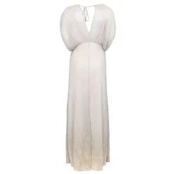 Robe longue décolletée avc fils doré dos nu Femme HOLLY AND JOEY