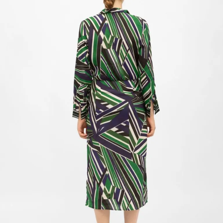 Robe longue effet portefeuille col V rheda manches longues Femme LA PETITE ETOILE