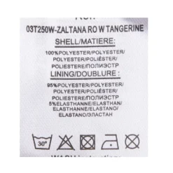 Robe longue fluide imprimée fleurs orange Femme DEELUXE 74