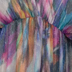 Robe longue kyo col cheminée imprimé coloré Femme HOLLY AND JOEY