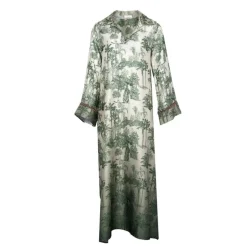 Robe longue Soly imprimé palmier Femme HOLLY AND JOEY